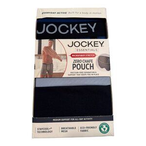 Jockey Microfiber Stretch Boxer Briefs with Zero Chafe Pouch 3 Pack Size Small
